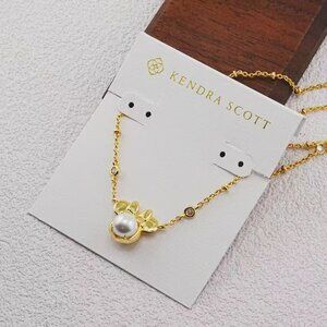 Kendra Scott Gold Mickey Pearl Necklace